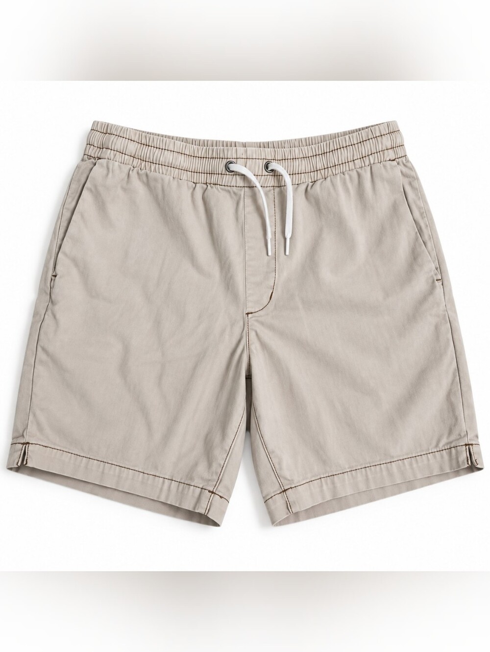 PacSun Men’s Beige Volley Drawstring Shorts Size S